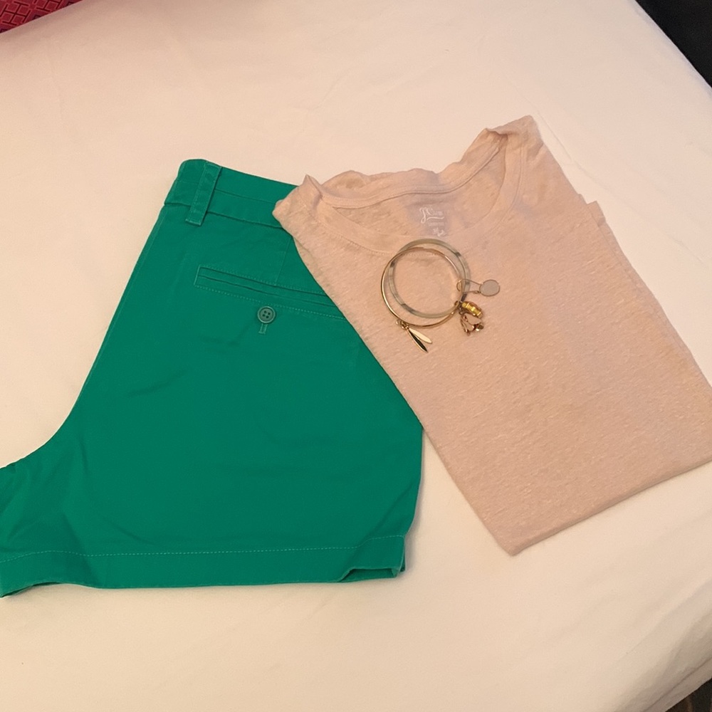 J crew chino, size 6 , green